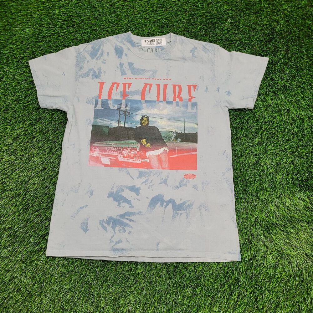 Ice-Cube Shirt Womens Medium 19x25 Blue